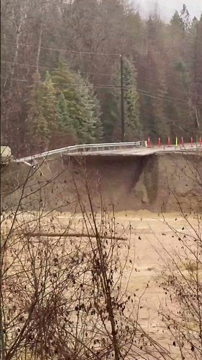 ROAD WASHED OUT ON LIBBY CREEK