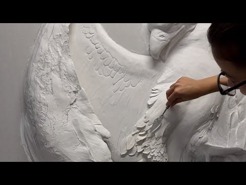 Relief sculpture on drywall ✨