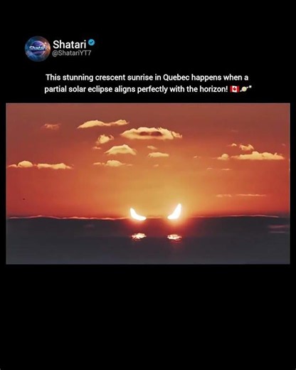 The Rare & Terrifying "Devil Horns" Eclipse Sunrise! 🌅