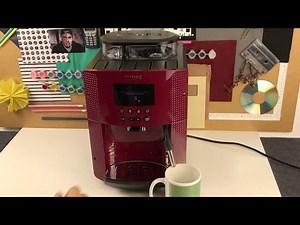 How to Use Steam on KRUPS EA Roma 815 Coffee Machine - Make Steamed Milk on Krups Coffee Maker