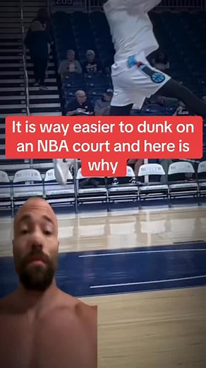 Why easier to dunk on an NBA or college court | Strong by Science - SBS