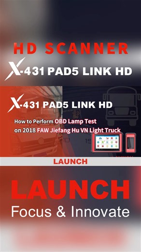 OBD Lamp Test on 2018 FAW Jiefang Hu VN | Step-by-Step Tutorial with LAUNCH