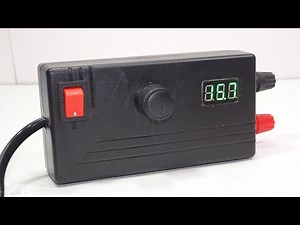 How to make adjustable power supply from old laptop charger | Adjustable variable power supply