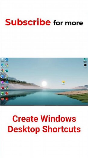 Create App Shortcut on Desktop in 30 Seconds! 🔥 | Windows 10/11 | Latest 2026 #computertips #facts