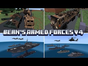 Bean's Armed Forces v4 add-on military Minecraft bedrock