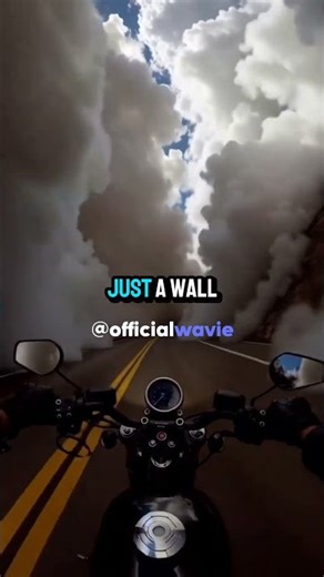 Biker riding through a cloud 🏍️☁️ | #mixtape