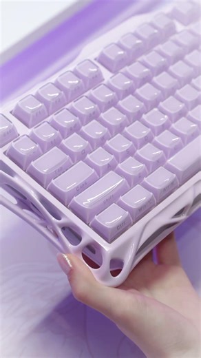 New Arrival! 💜 Meet the Lavender Purple Mercury K1 mechanical keyboard🪻