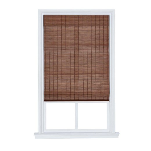 Reviews for Home Decorators Collection Bayport Pecan Light Filtering Cordless Bamboo Roman Shade - 33 in. W X 48 in. L | Pg 1 - The Home Depot