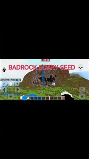 MINECRAFT BEDROCK SCARY SEED 💀 .#minecraft #gaming