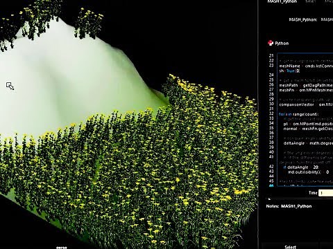 Maya 2018 - Python Scripts in Mash
