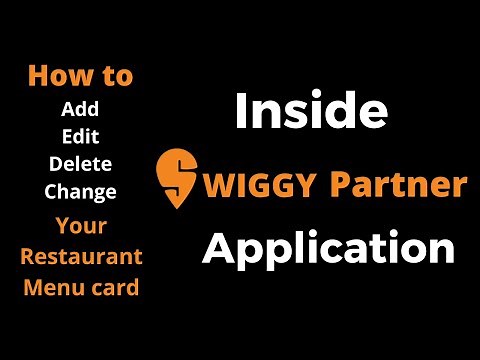 Swiggy Restaurant Partner App || Menu Editor || How to use Swiggy Partner app || Hindi || March 2021