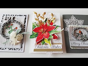 DIY Christmas Holiday Cards with Napkins Decoupage Simple & Easy Tutorial