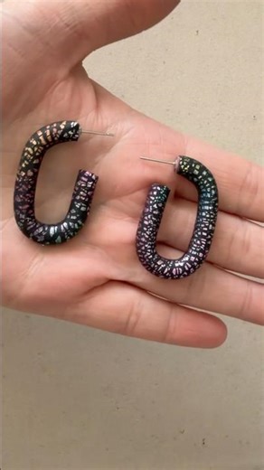 Polymer Clay Hoops mini tutorial