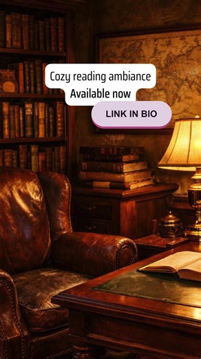 Just uploaded the coziest ambiance video featuring a stunning library filled with leather-bound books and dark wood! Perfect for relaxing or studying. Immerse yourself in the warmth and comfort of this beautiful space. Grab your favorite blanket and let the soothing atmosphere inspire your creativity! #LibraryVibes #CozyAmbiance #BookLovers --- reading music, study music, instrumental playlist, focus music, lo-fi beats, classical for reading, ambient music, concentration music, background music,