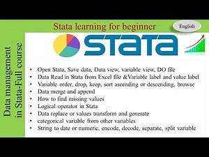 Data management in Stata-Full course: Stata learning in English