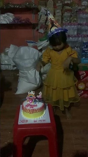 Happy Birthday baby angry to crying 😀