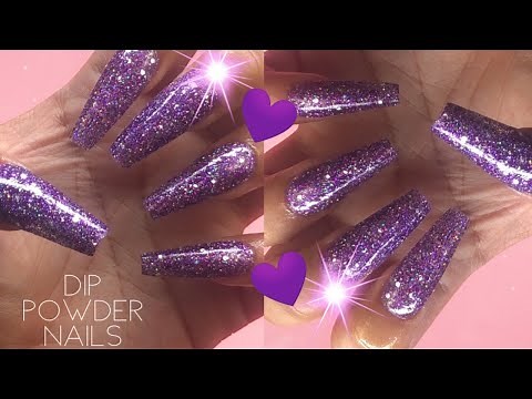 DIP POWDER NAILS AT HOME USING FULL COVER NAIL TIPS | EASY DIP POWDER NAILS TUTORIAL | DIY NAILS