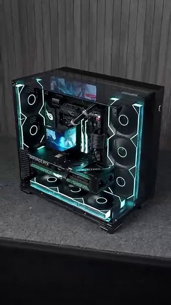 Ultimate Gaming PC Build😵 RYZEN 7 9800X3D + RTX 5070TI🤴 #pcbuild #gaming #asmr #rtx #amd #tech