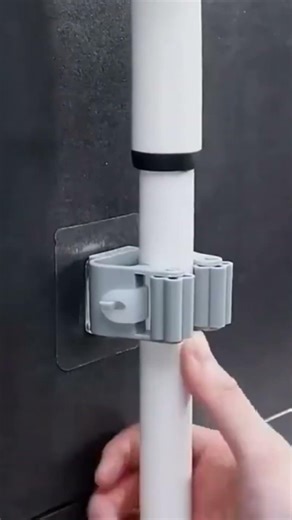 No Drill Magic Broom Holder 🧹 Wall Mounted Mop Organizer for Kitchen & Bathroom | FREE Shipping