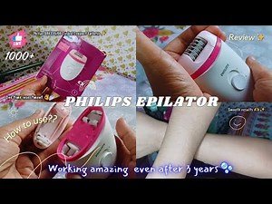 Philips Satinelle hair epilator for women || Epilator Review & Tutorial || Easy Hair removal at home