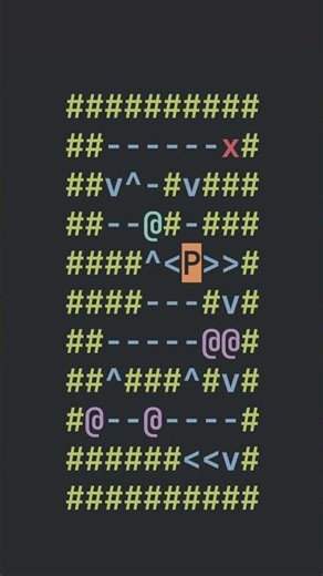 SokoTerm Demo Gameplay (Level 18 - ASCII) [OUTDATED]