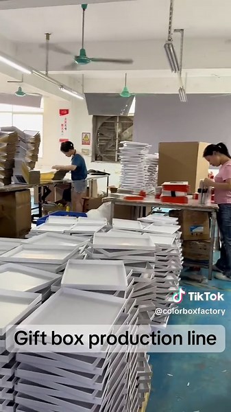 Gift box production line #packagingfactory #productionline #giftbox #colorbox #winebox #carton #packagingsupplies