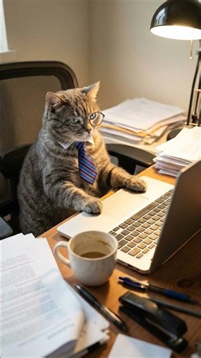 Office Cat on Important Business | DreamMachine