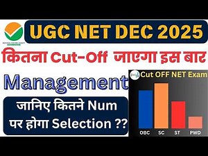 UGC NET Dec Management Cut Off 2025 | Paper 1 + Paper 2 Analysis