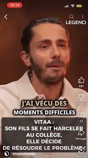 140K views · 1.2K reactions | VITAA face au harcèlement de son fils extrait de l’interview « Legend » #Vitaa #Vitaafamily #charlotte #harcèlement #interview | VITAA, Album8 #Charlotte | Facebook
