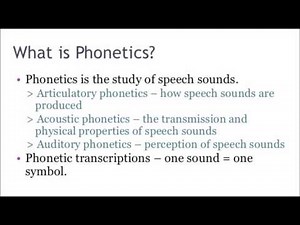 Definition of Phonetics