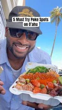 Top 5 must try poke spots in O’ahu #hawaiifood #pokebowl #seafood #oahu #foodreview