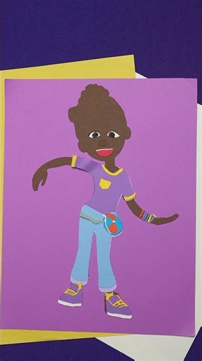 Manualidades: Meekah de papel bailando 🎨 #Videoseducativos #Meekah #Manualidades