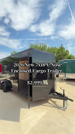 2026 Enclosed Cargo Trailer for Sale at $2,999