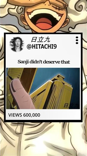Sanji's sad moment 😭 #anime #onepiece #luffy #sanji #sad #shorts #shortfeed #viral