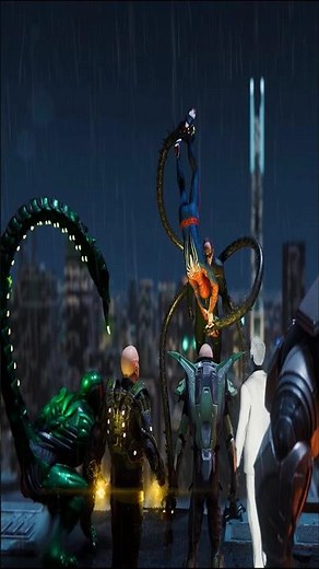 🔥 Spider-Man vs Sinister Six – All Boss Fights & Epic Cutscenes | Marvel's Spider-Man #Shorts