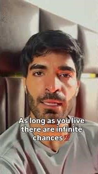 As long as you live, there are INFINITY chances ♾️ #Shorts