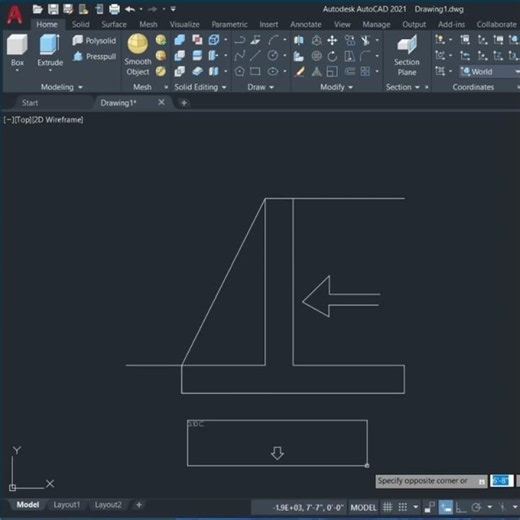 Buttress Wall Design 🔥| Civil Engineering Concept#autocad #Buttresswall#civil#architecture#retaining