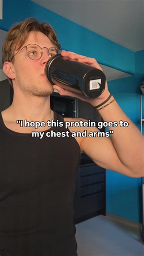 It all goes down there 😞 #muscle #training #gym #protein #gymmemes