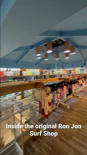 Inside the original Ron Jon Surf Shop. The first shop is here in Cocoa Beach. #cocoabeach