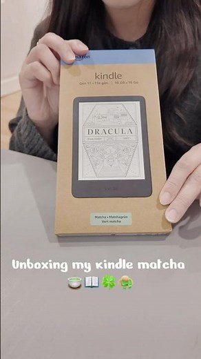 Unboxing my kindle matcha 🍵