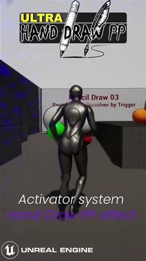 pencil Post process, Stop Motion system - Unreal Engine