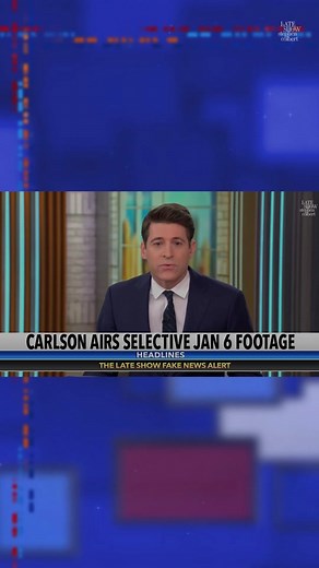 Everybody get back in the water! Tucker Carlson says everything is fine! 🦈 #Colbert