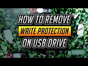 How to Remove Write Protection on USB drive