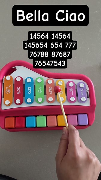 Bella Ciao Xylophone Tutorial for beginners #xylophone #beginnermusic #music #bellaciao
