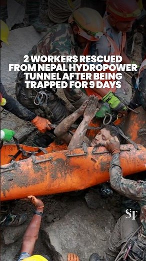 2 workers rescued after being trapped in Nepal hydropower tunnel for 9 days