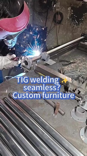 TIG welding seamless? #furniture #furnituremaker #furniturefactory #metalwork #processing #lasercutting #furnituredesign #welding #laser #furniturefactory #oem #wroughtiron #metalworking #polishing #bending #plantstrand #sidetable #nightstand #iron #metal #factory #factorywork #stainlesssteel #coffeetable #table #chair #tiktok #foryoupage #fyp