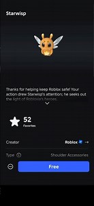 FREE ITEM: how to get starwisp in Roblox