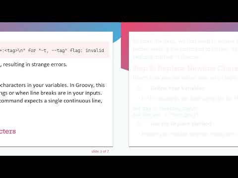 Solving the Groovy Shell Issue: Preventing Newlines in Docker Build Commands