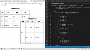 HTML+CSS教程：42-综合案例-学生信息表