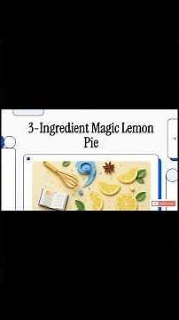 3 Ingredient Magic Lemon Pie ✨